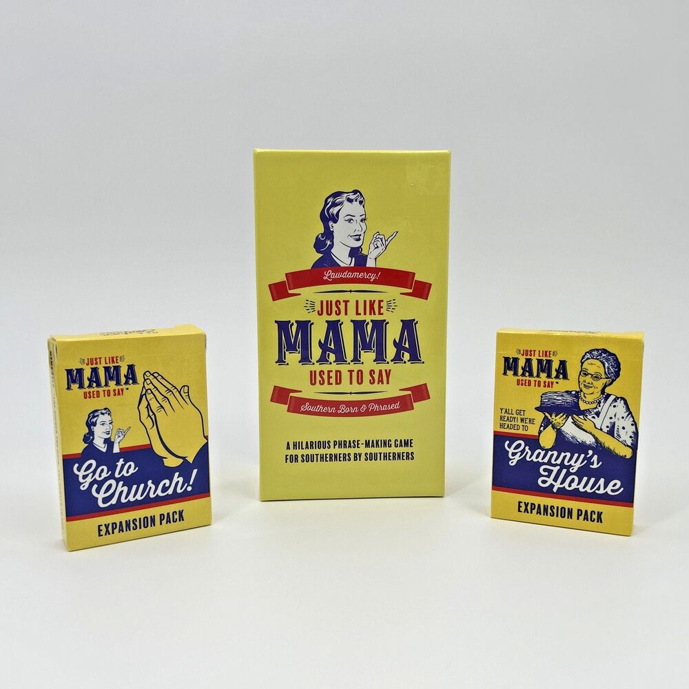 Just Like Mama Used to Say Card Game Bundle with 2 Expansions